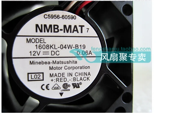 

New original NMB-MAT 4CM4020 1608KL-04W-B19 12V 0.06A 40*40*20MM mute fan cooling fan