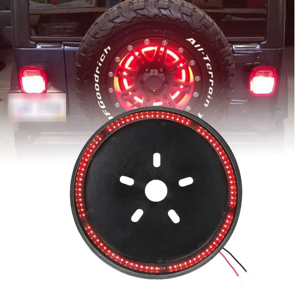Для Jeep Wrangler третий стоп-сигнал и запасная фара шины для JK 2007-2017 светодиодный