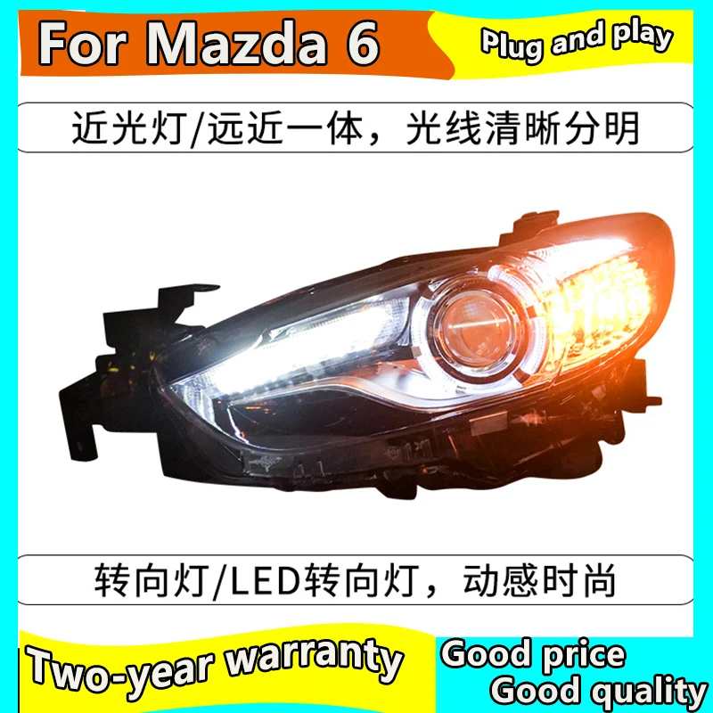 Автомобильный Стайлинг для Mazda 6 фар 2013-2016 Mazda6 Atenza светодиодный ные фары DRL Hid