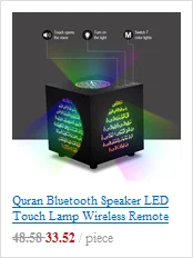 Коран луна лампа Беспроводной Bluetooth Динамик сенсорный пульт дистанционного управления Управление Красочный светодиодный ночной Светильник луна светильник мусульманских FM TF музыкальный проигрыватель