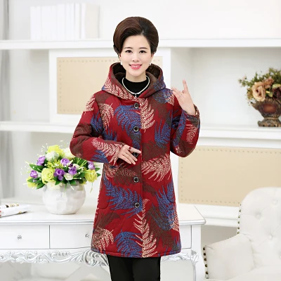 Зимняя куртка для женщин, парки, новинка, Осень-зима, плюс размер, 5XL, ватник, пальто для женщин, толстая, с принтом, плюс бархат, куртка A489 - Цвет: 4