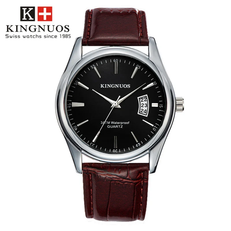 Brown Black Relogio Masculino часы для мужчин лучший бренд класса люкс бизнес часы для мужчин сталь водонепроницаемый мужской часы Дата Час Hodinky Reloj Hombre - Цвет: Brown Black