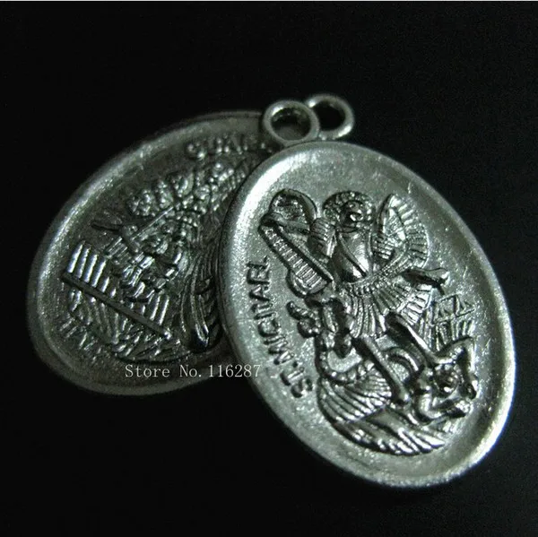 

Catholic religious Gifts St Arch Angel Saint Michael Archangel Patron Officer holy Protection Medal zinc alloy Charm Pendant