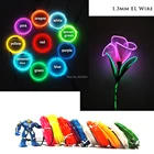 DC3V контроллер 1,3 мм EL холодной линии неоновые огни автомобиля Танцевальная вечеринка свет Гибкая EL проволочные лампы веревка трубка