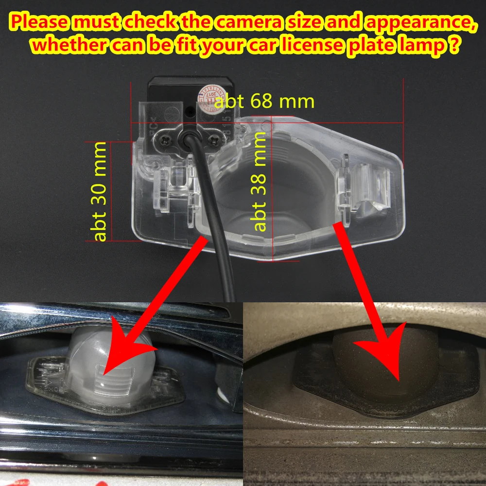 Беспроводная камера заднего вида для Honda CR-V CRV Fit jazz Odyssey Accord Crosstour HRV CRZ CRX 8LED 4 3
