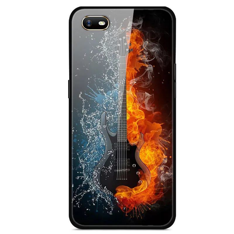 Для OPPO A1K чехол из закаленного стекла жесткий чехол для телефона для OPPO A1K чехол s Мягкий бампер для OPPOA1K A 1K CPH1923 чехол Роскошный - Цвет: 39