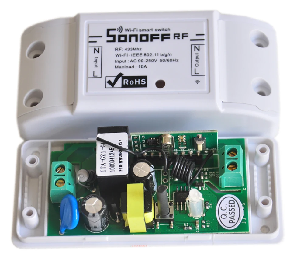 Sonoff RF 433 МГц Wifi беспроводной умный переключатель Wifi управляемый светильник Wifi дистанционный выключатель питания Поддержка радиочастотного приемника умный дом