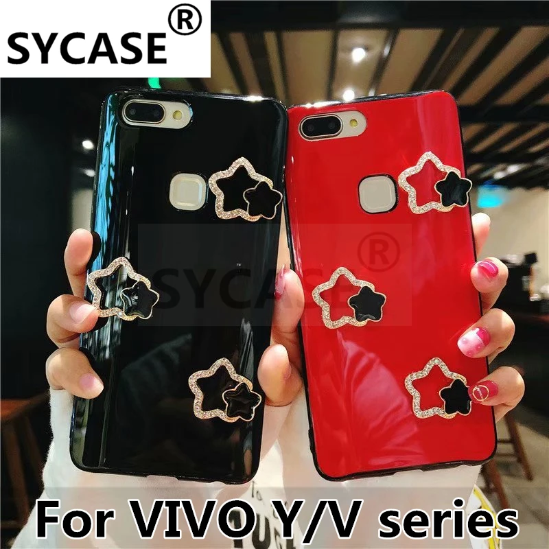 SYCASE со стразами lucky star shell для BBK VIVO Y66 Y67 Y75 Y79 V5S V7 плюс глянцевое покрытие все