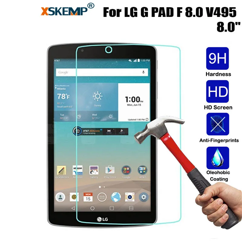 XSKEMP 0 3 мм 9H закаленное стекло для LG G pad f 8 V495 взрывозащищенная пленка планшета
