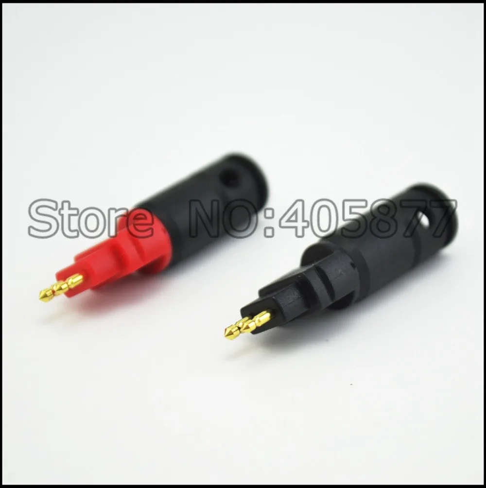 Одна пара позолоченных штекеров для наушников DIY HD650 HD600 HD545 HD565 HD580 аудио кабель |