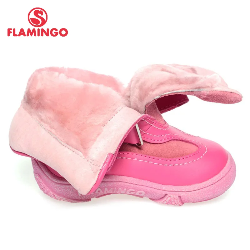 Фламинго качества модная зимняя одежда кожа детская обувь для девочек новинка 2015