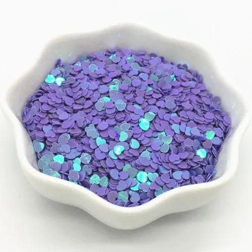 AB-Purple 3 мм 4 мм блеск в форме сердца для ногтей Блестящий AB Цвет Блестки для девочек DIY ручной работы Маникюр Аксессуары для ногтей 10 г 20 г - Цвет: AB-Purple