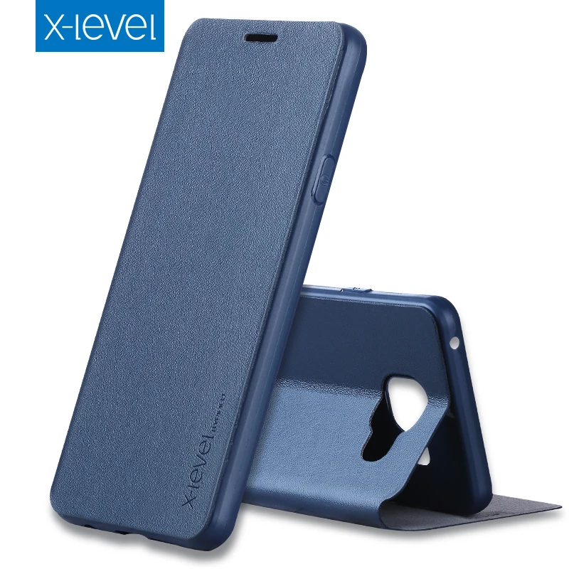 X Level роскошный Флип кожаный чехол для Samsung Galaxy A3 A5 A7 2016 2017 A8 A6 Plus 2018 A10 A20 A30 A40 A50 A70