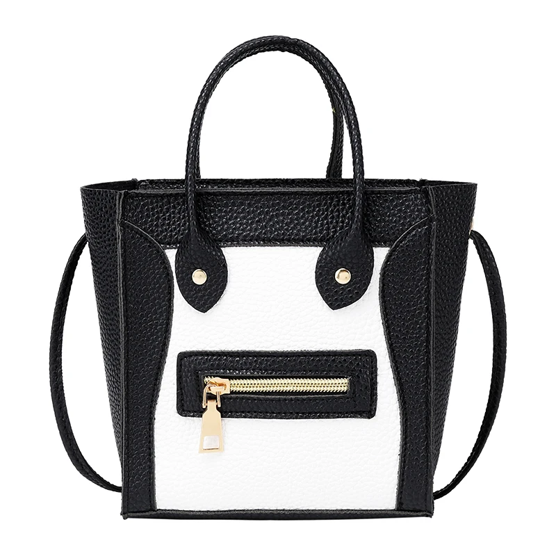 Новые женские кожаные сумки через плечо Модные смайлик тоут качественные