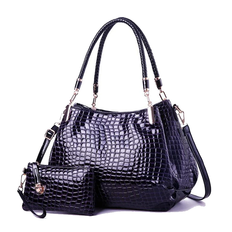 ACE любовь Новый средний большой емкости Повседневная аллигатора Дамы составные