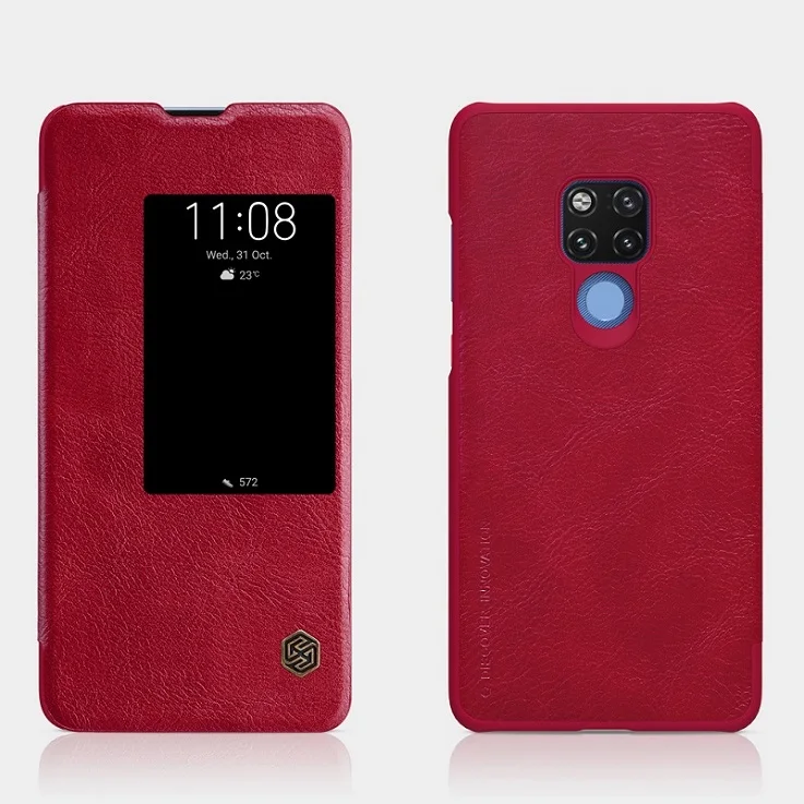 Mate 20 X Case Red Чехол NILLKIN для huawei mate 20 x, 7,2 дюймов, винтажный, Qin, откидной Чехол, кошелек, искусственная кожа, PC, задняя крышка для huawei mate 20x, чехол - Цвет: Mate 20 X Case Red