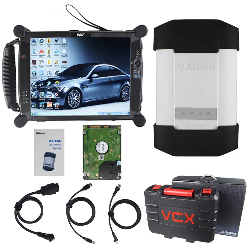 c6 HDD Plasticlaptop Диагностические инструменты лучше, чем Benz STAR C4 sd connet c4 VXDIAG C6 DOIP& аудио функция для Benz код читателя беспроводной - Цвет: c6 HDD Plasticlaptop