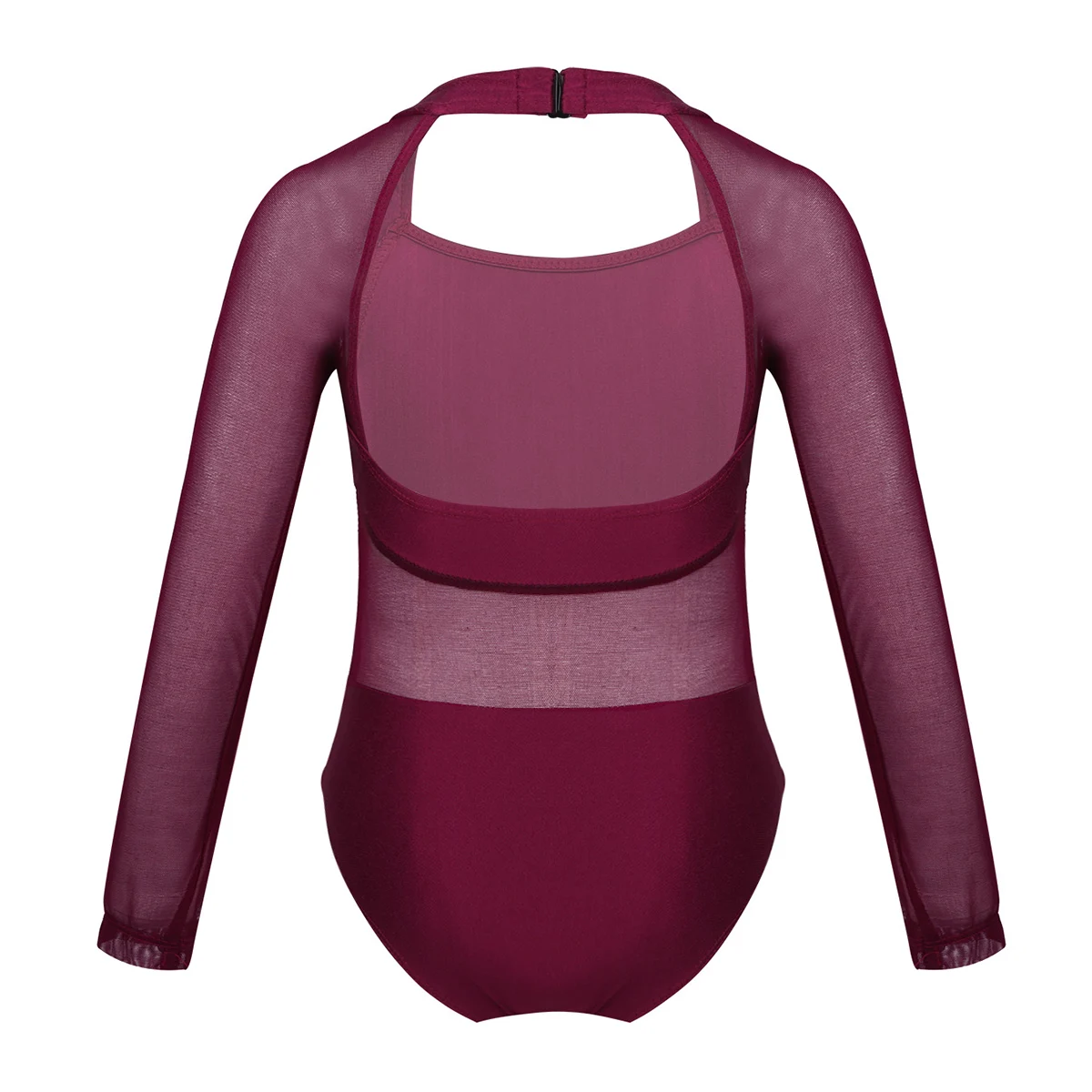 Балетный трико с длинными рукавами для девочек подростков сетчатый купальник