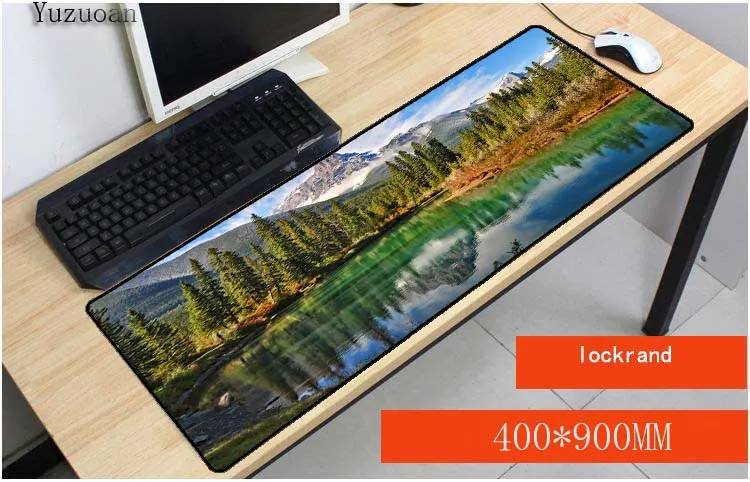 Yuzuoan цветочный лесной пейзаж 700*300*3 большой игровой коврик для мыши Высокое качество расширение коврик для мыши профессиональная