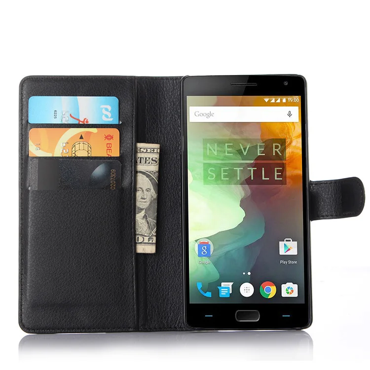 Beworld Oneplus2 Высокое качество Личи шаблон кошелек из искусственной кожи чехол для