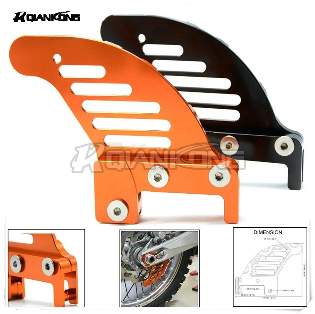Pit Dirt bike Motorcycle Rear Brake Disc Guard Potector for 300 EXC 2006 2007 2008 2009 2010 2011 2012 2013 2014 2015 2016 - купить по