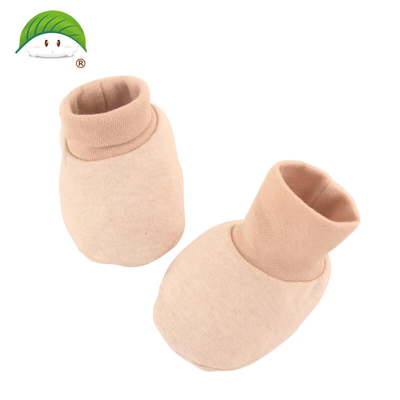Popomi Baby Socks&ampglove Newborn Protection Face avoid bebe scratch skin 100% Color Cotton Anti Scratching Gloves 14-179 |
