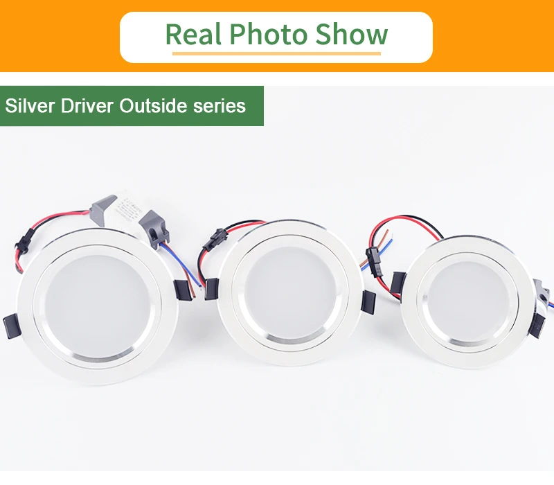 Kaguyahime LED Downlight 220V AC 110V Встраиваемый круглый светодиодный светильник 3W 5W 9W 15W Алюминиевый точечный светильник Теплый бел