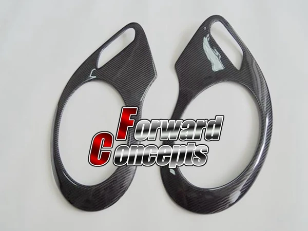 Для 2 отверстий 986 911 BOXSTER 996 фары крышки веки планки углеродного волокна|fiber trim|fiber