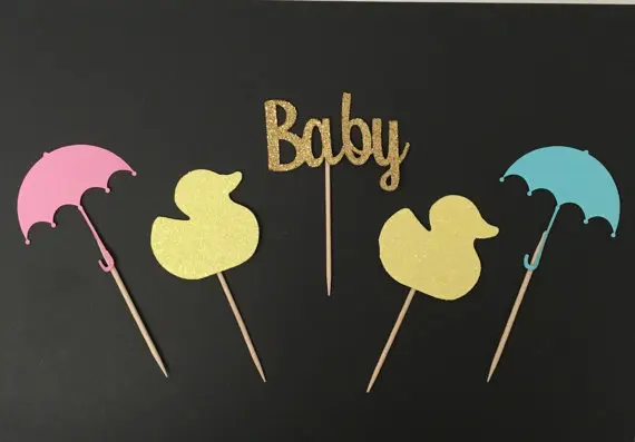 Пол нейтральный детский душ желтая фотография кексов Кубок на день рождения