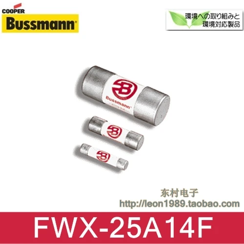 

Cooper Bussmann ceramic fuse FWX-25A14F 25A 250V 14 * 51mm