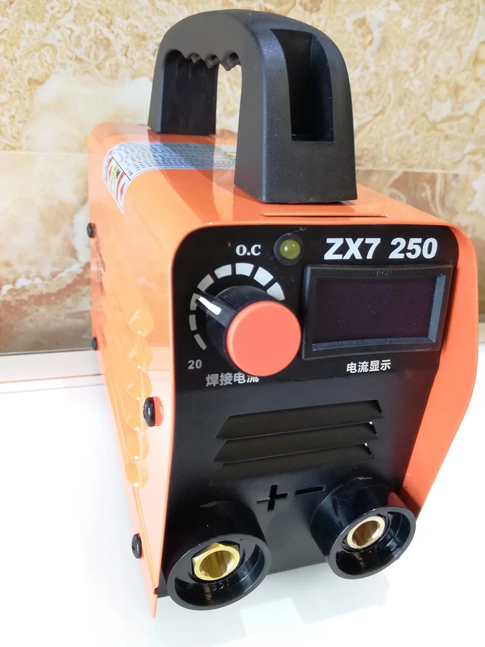 ZX7-250 Портативный ручной сварочный аппарат IGBT инвертор MMA дуговой сварки Мини ЖК-дисплей цифровой сварочные машины 25-250A 220 V/110 V