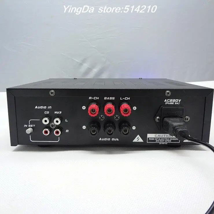 500 Вт HiFi 2.1 канальный тяжелый бас усилитель дома три трека мощности с 6 шт. большой
