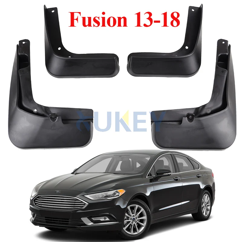 4Pcs Mud Flaps For Ford Fusion Mondeo 2013 2014 2015 2016 2017 2018 Molded Splash Guards Mudguards Front Rear Fender