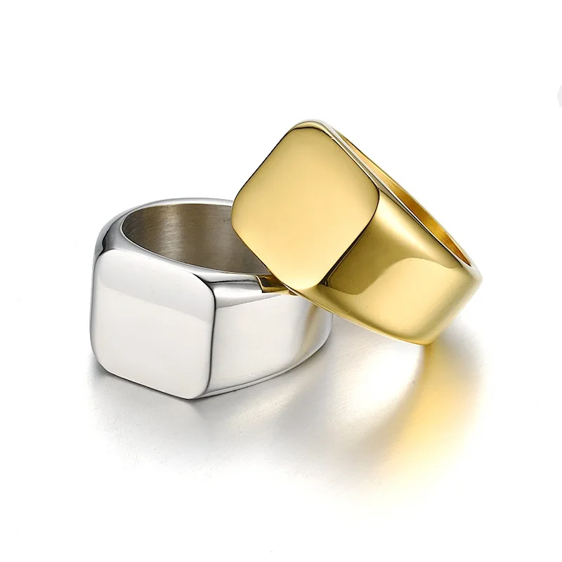 FENGLI Charm Punk Solid Gloss Stainless Steel Casting Ring for Women Men Delicate Female Rings Titanium Jewelry Gift | Украшения и