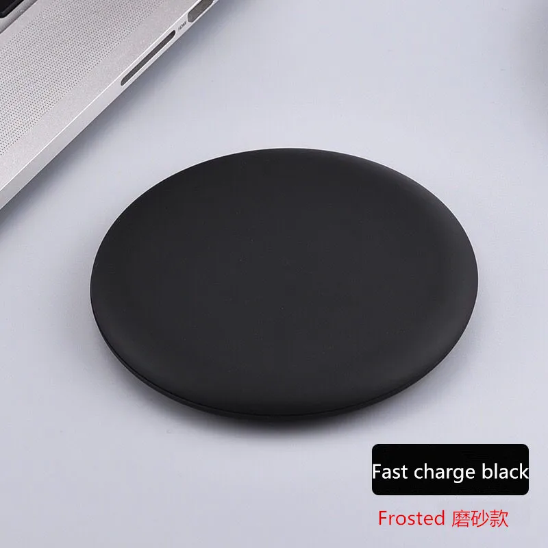 Black matte Qi Беспроводное зарядное устройство для samsung S10 Galaxy S9Plus Xiaomi Mi 9 Suntaiho модная зарядная док-станция зарядное устройство для iphone XS MAX XR - Тип штекера: Black matte
