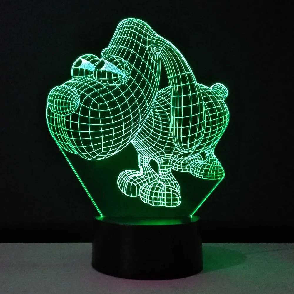 Ночник с большими глазами для собак детский светодиодный 3D светильник