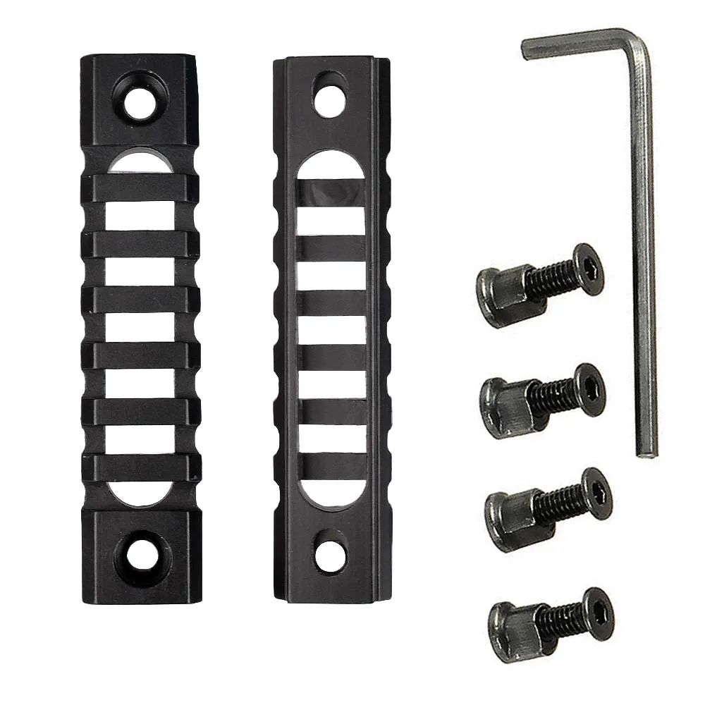 

3 Sizes Set 3 5 7 Slot Picatinny Weaver Rail Mount ABS Plastic Keymod Rail Handguard Section for Hunting