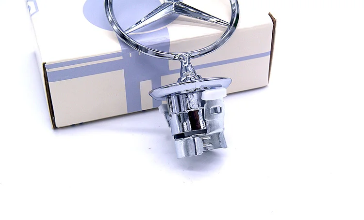 1 шт. цинковый сплав звезда капот логотип эмблема значок 3D для Mercedes-Benz W210 W220 W221 W204 S550 S63 S400 S600 C300 C350 серебро