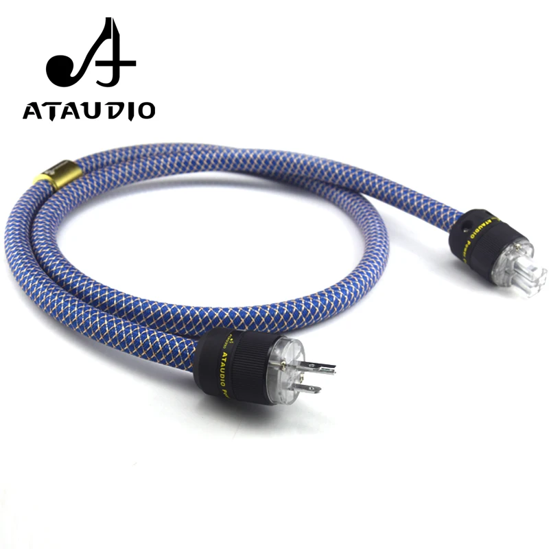 Серебристая Обложка ATAUDIO G5 кабель питания Hi-Fi 6N OFC хорошее качество для
