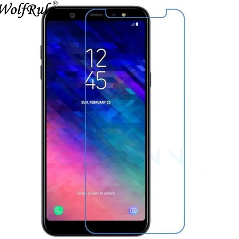 2 шт. закаленное стекло для samsung Galaxy A7 2018 Защита экрана 2.5D пленка против царапин