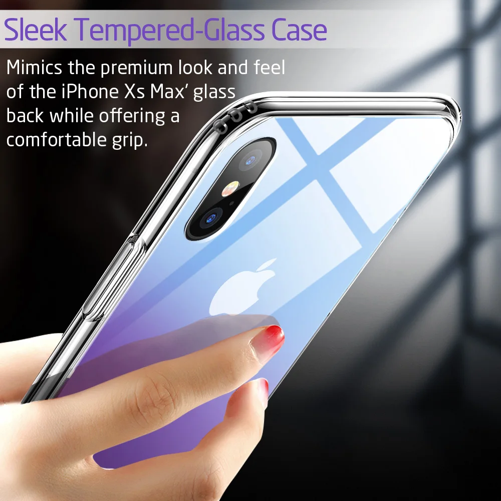 ESR чехол из закаленного стекла для iPhone 11 Pro X XR XS Max противоударный защитный чехол зеркальный чехол для Apple iPhone айфон 11