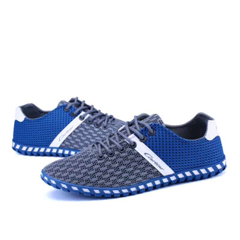 Новинка 2017 года Мужская Мода Обувь Zapato Повседневное с дышащей сеткой без каблука