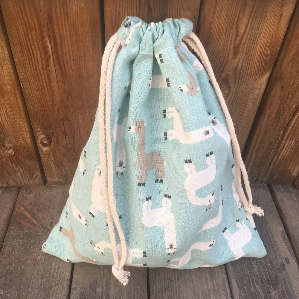 Многоцелевая сумка HMS1pc из хлопка и льна на шнурке вечерние подарочные пакеты с