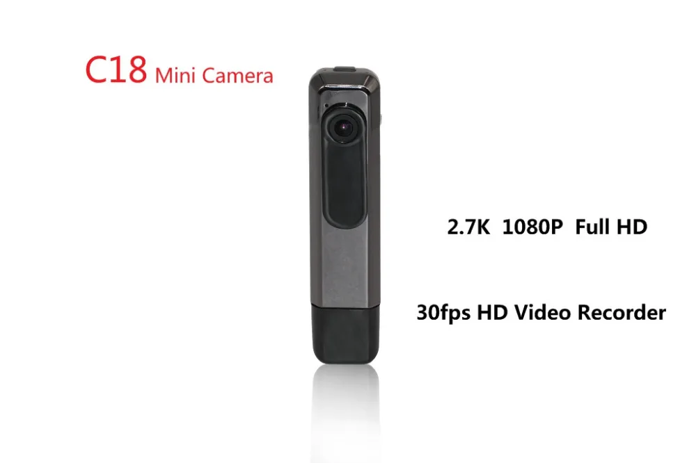 2018 Новый C18 мини Камера H.264 2 7 K Ultra HD 30fps Mini Dv 1080 P 60fps DV Регистраторы видеокамера