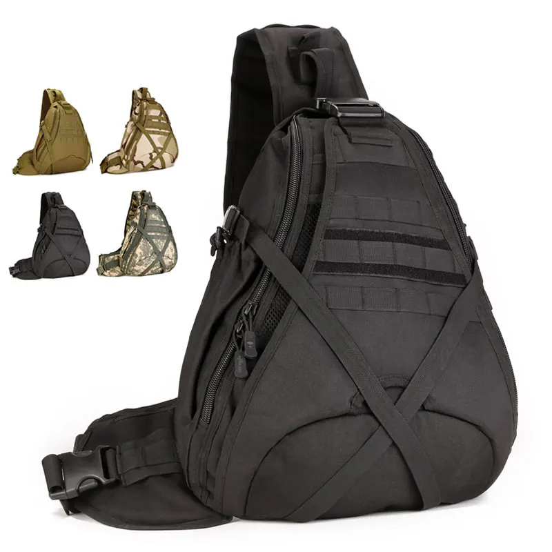 Protector Plus Outdoor Chest Pack Single Shoulder Sports Backpack portable Camping Tactical Small Waterproof Bag Man Woman | Спорт и