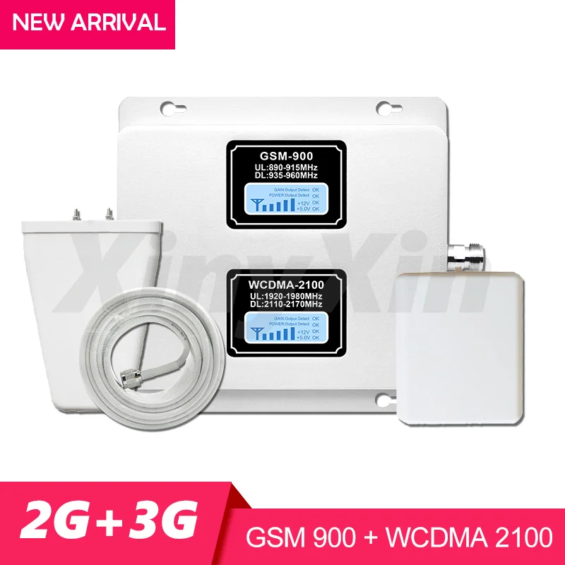 Ретранслятор GSM 2G 3g усилитель сигнала UMTS 2100 МГц мобильного Сотовый 900 WCDMA