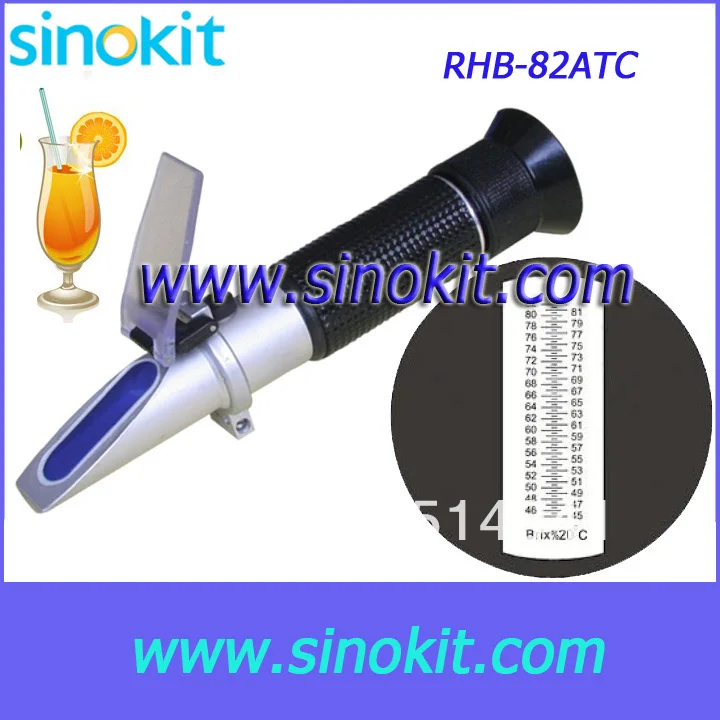 Бесплатная доставка модный и Портативный рефрактометр 45-82% по шкале Брикса