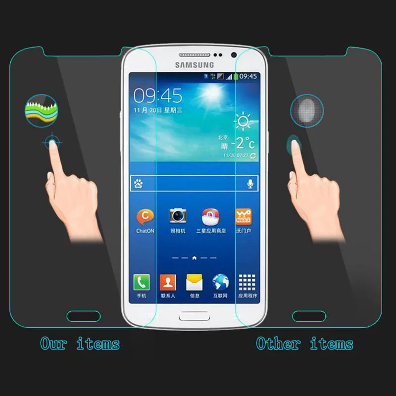 Закаленного Стекло пленка для samsung Galaxy S7 Взрывозащищенный протектор cover clear 9 h