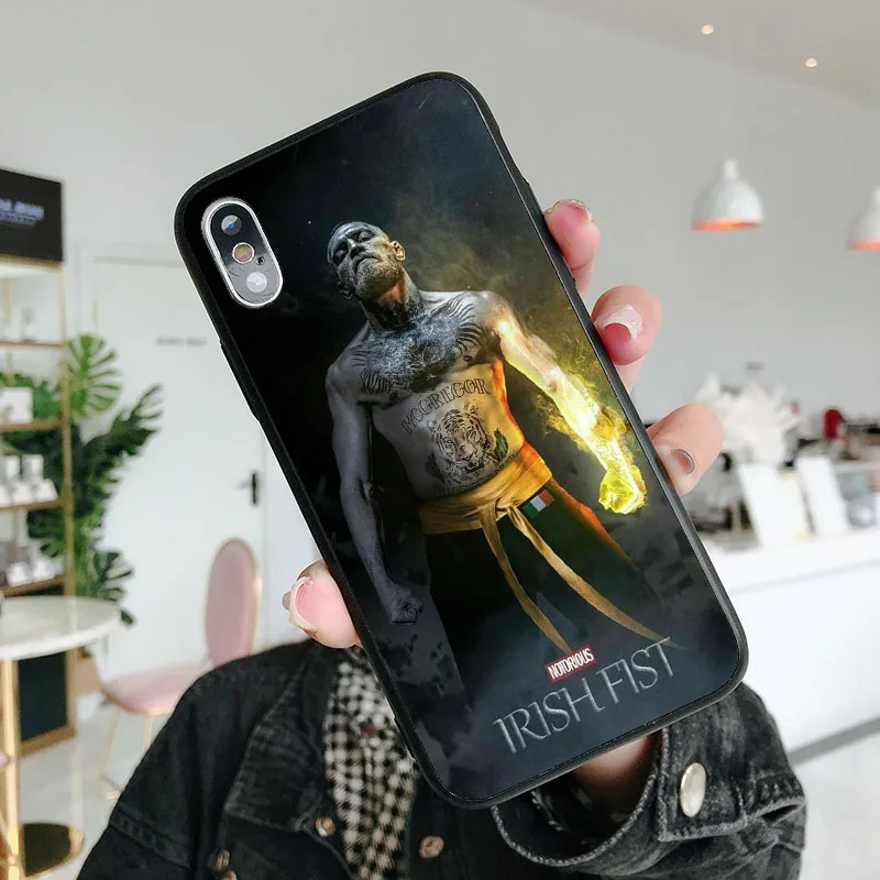 UFC Conor Mcgregor король Мягкий ТПУ силиконовый чехол для телефона для iPhone 6splus 7Plus 8Plus SE 5 5S 6 6S 7 8 MAX XR XS X10