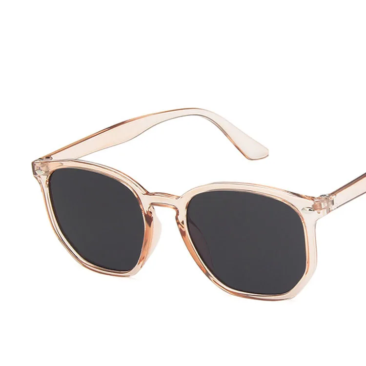 Zonnebril Dames Sunglasses Shade for Women Oval Vintage Retro Sun Glasses Brand Designer Hombre Oculos De Sol Feminino G118 - Цвет линз: hyaline BN. T. GY.